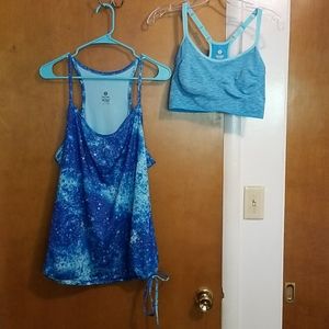 Athletic top and sports bra